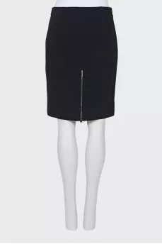 Black skirt with silver hardware