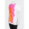 White T-shirt in a bright print