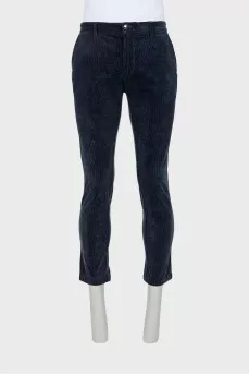 Men's blue corduroy trousers