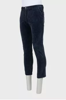 Men's blue corduroy trousers