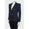Wool jacket with golden buttons