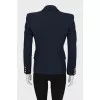 Wool jacket with golden buttons