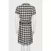 Black and white skirt suit