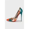 Pointed toe combination shoes