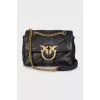 Quilted bag with gold hardware