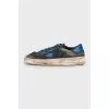 Men's two-tone leather sneakers