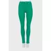 Green skinny jeans