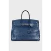 Bag Birkin 35 Blue Brighton