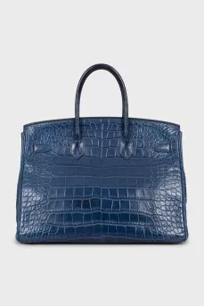 Bag Birkin 35 Blue Brighton