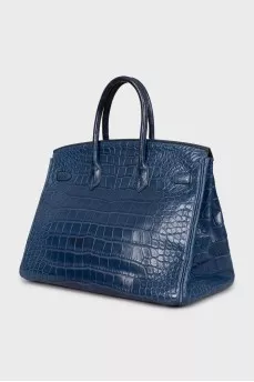 Bag Birkin 35 Blue Brighton