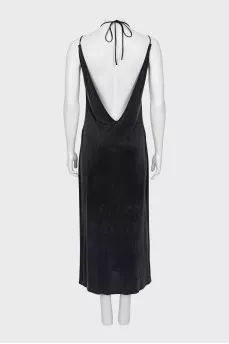 Mesh V-Neck maxi dress