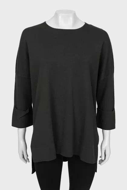 Long wool sweater