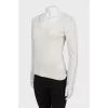 Light gray pullover with tag