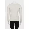 Light gray pullover with tag