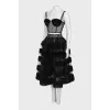Black set with skirt and corset