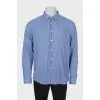 Men's white striped shirt