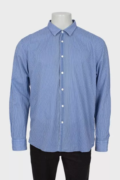Men's white striped shirt