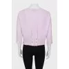 Purple blouse with 3/4 sleeves