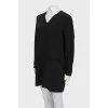 Silk mini dress with pockets