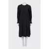 Black dress with zipper in front