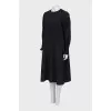 Black dress with zipper in front