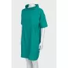 Green shift dress