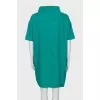 Green shift dress