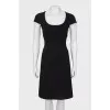 Black dress with accent waist