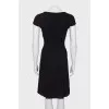 Black dress with accent waist