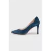 Blue suede shoes