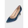 Blue suede shoes