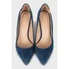 Blue suede shoes