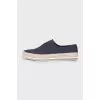 Men's blue textile sneakers