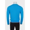 Men's blue wool jumper