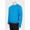Men's blue wool jumper