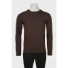 Men's brown wool sweater