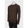 Men's brown wool sweater