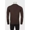 Men's brown wool sweater