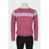 Men's jumper in combined colors