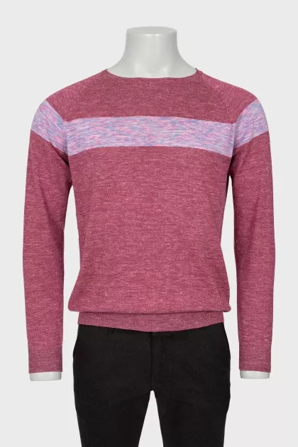 Men's jumper in combined colors