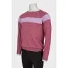 Men's jumper in combined colors