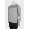Men's sweatshirt decorated with zipper