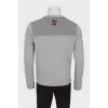 Men's sweatshirt decorated with zipper