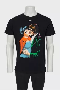 Men's T-shirt with logo on the back