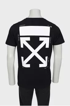 Men's T-shirt with logo on the back
