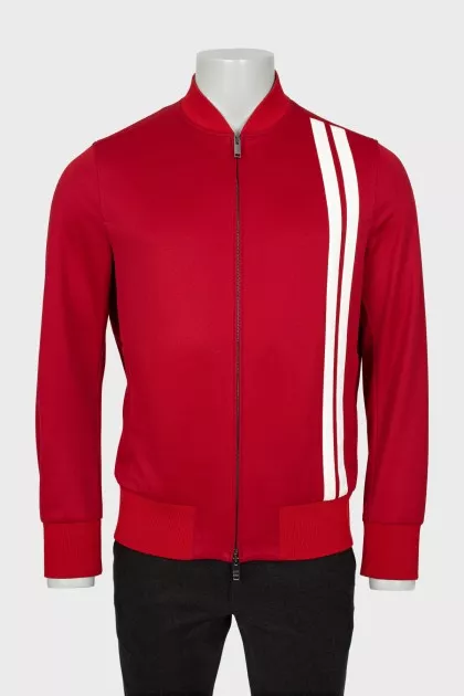 Men's red sports jacket