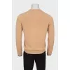 Men's light brown sweatshirt with print