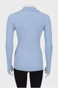 Wool golf with zipper