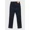 Men's jeans with contrast seams