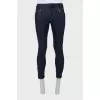 Men's blue embellished jeans